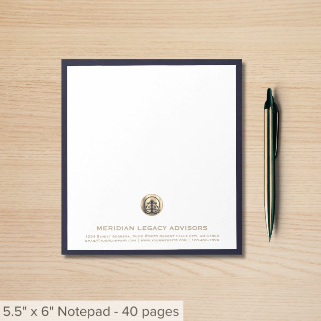 Business Notepad with Customisable Logo (Creator Uploaded)