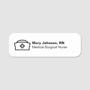 Business Nurse's Name Job Title and Cap  Tag