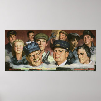 Business Occupations, Vintage Patriotic Patriotism Poster