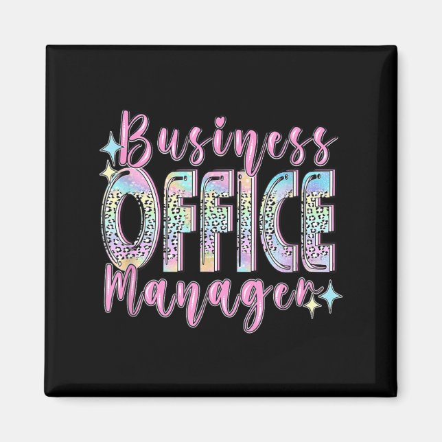 Business Office Manager Funny Front Teamwork Magnet (Front)