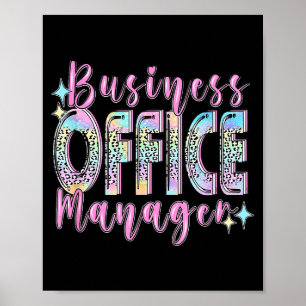 Business Office Manager Funny Front Teamwork Regio Poster