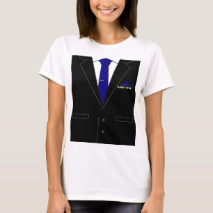 Business Office T-Shirt with Custom Text Name