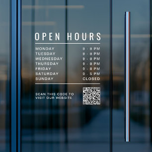 Business Open Hours QR Code