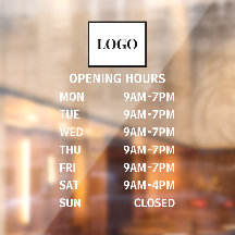Business Opening Hours Add Logo Custom