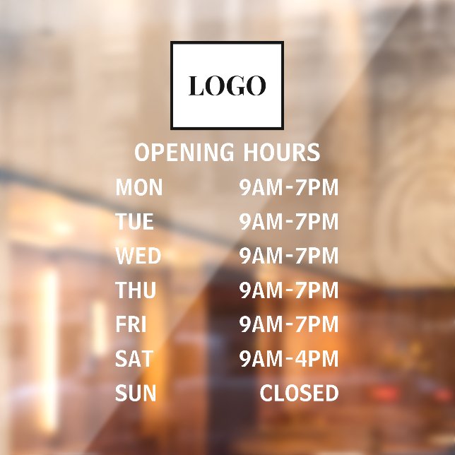 Business Opening Hours Add Logo Custom (Sheet 2)