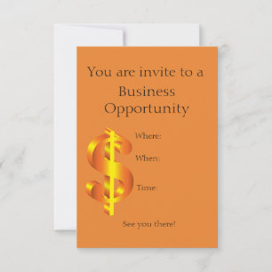 Business opportunity invitation