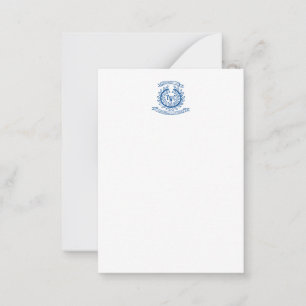 Business Organisation Logo Flat Note Card White