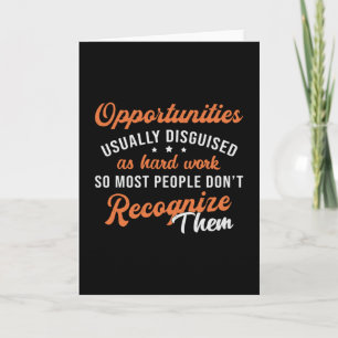 Business Owner Opportunities Usually Disguised CEO Card