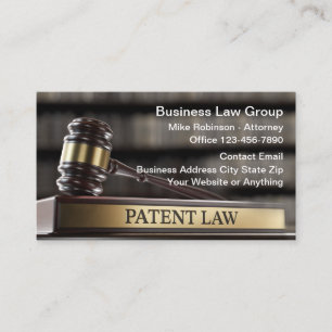 Business Patent Law Attorney  Card