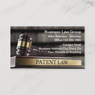 Business Patent Law Attorney Card