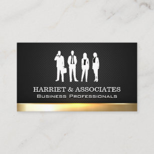 Business People   Gold Shine Trim Business Card