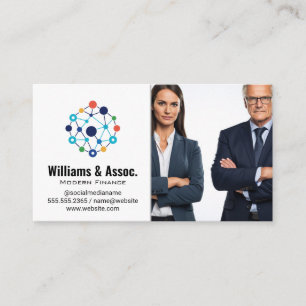 Business People in Suits   Corp Logo Card