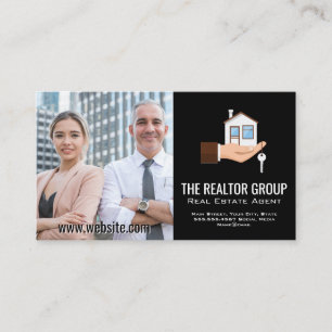 Business People   Real Estate Logo Card