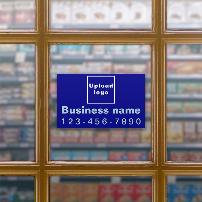 Business Phone On Blue Rectangle Large Vinyl (Creator Uploaded)