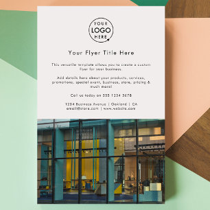 Business Photo Flyer   White Marketing Ad Flyers