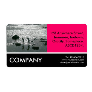 Business Photo - Stepping Stones - Neon Red
