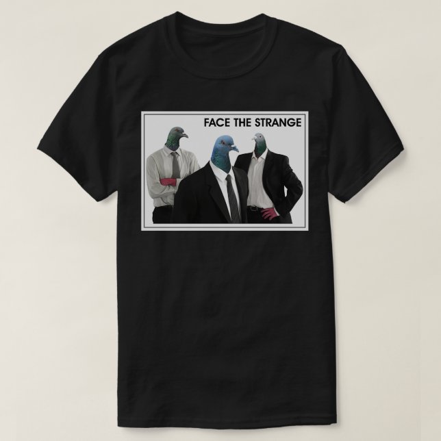 Business Pigeon Trio T-Shirt (Design Front)