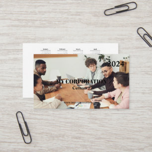 Business Pocket Calendar 2024 Card