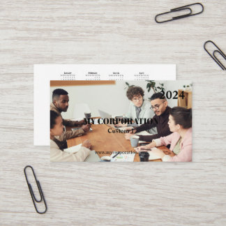 Business Pocket Calendar 2024 Card