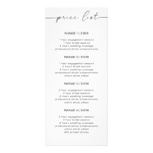 Business Pricing Guide | Simple | Photographer 