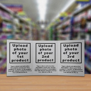 Business Products Grey Trifold Card