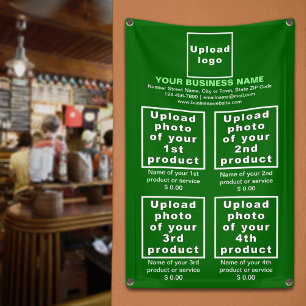Business Products on Green Portrait Banner