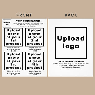 Business Products or Services on White Flyer