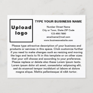 Business Products Services Black and White Flyer