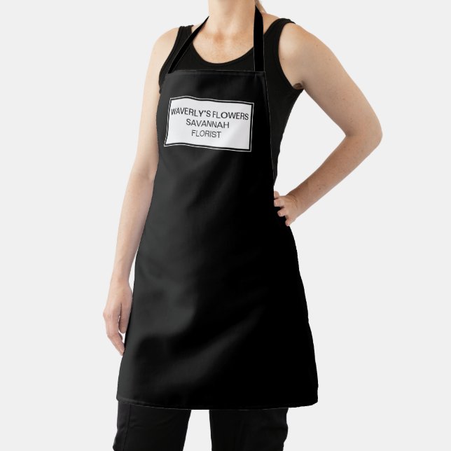 Business professional black company name employee  apron (Insitu)