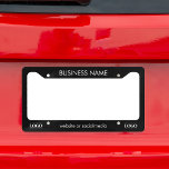 Business Professional Company Custom Logo & Text L Licence Plate Frame<br><div class="desc">Promote your business with this cool license plate frame,  featuring custom logo & text. Easily add your own info by clicking on the "personalise" option.</div>