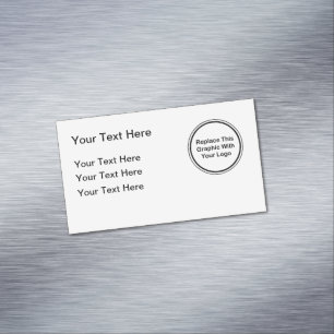 Business Professional Logo Design Magnetic Business Card