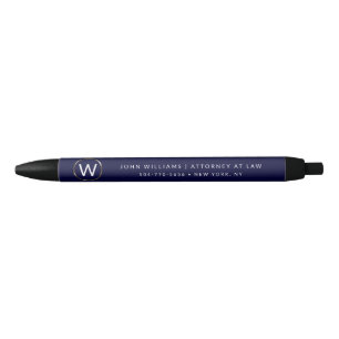 Business Professional Minimalist Monogram Pens