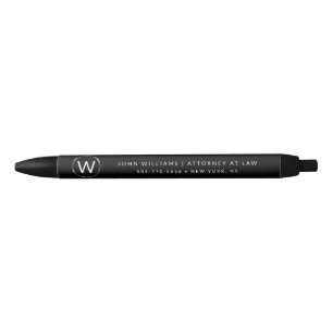 Business Professional Minimalist Monogram Pens