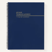 Business Professional Modern Navy Blue and Gold