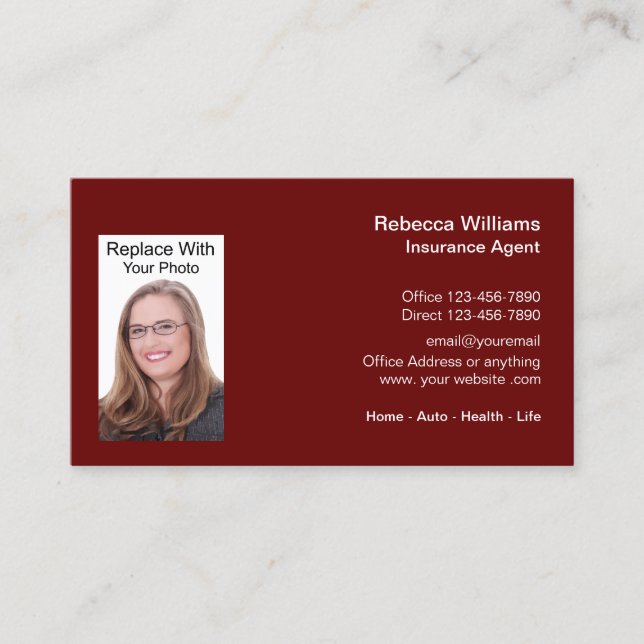 Business Professional Photo Template Card (Front)