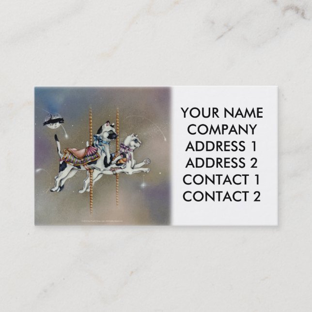 Business - Profile Card, Carousel Cats Card (Front)
