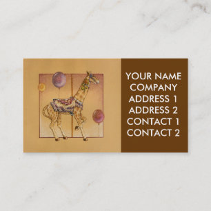 Business - Profile Card, - Carousel Giraffe Business Card