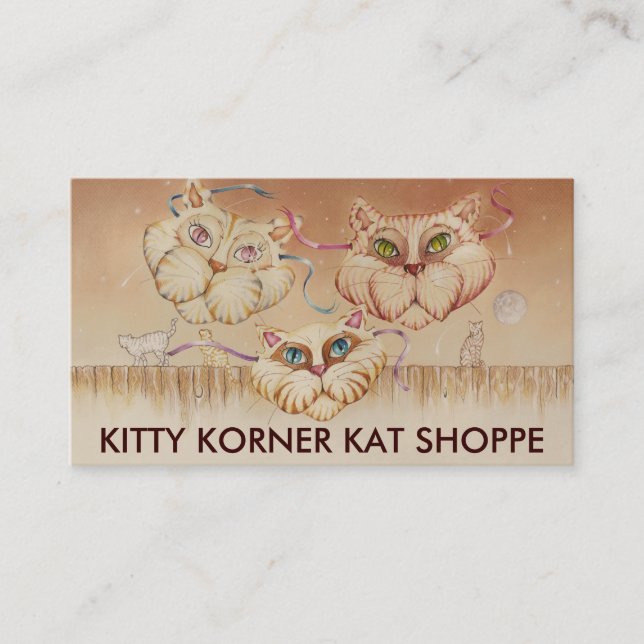 Business - Profile Cards, Tabby Road (cats) Card (Front)