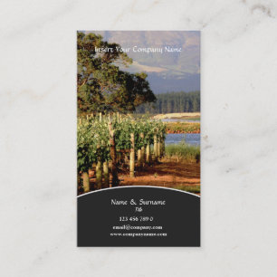 Business profile Winery vineyard grape Business Card