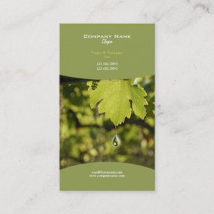 Business profile winery vineyard grape wine business card