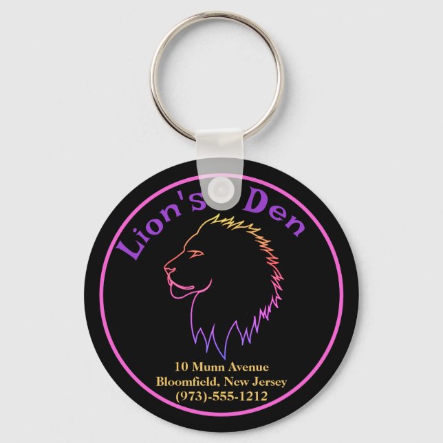 Business Promotion Metal Key Ring (Front)