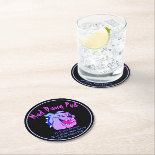 Business Promotion Round Paper Coaster