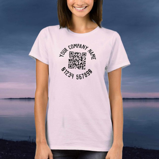 Business Promotion With QR Code T-Shirt (Creator Uploaded)