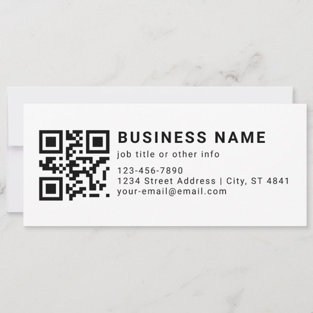 Business Promotional QR Code (Front)