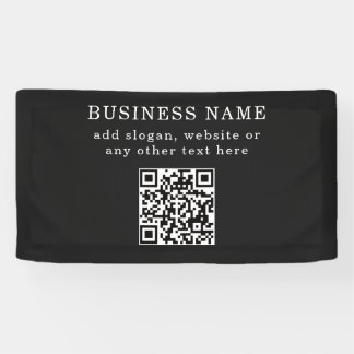 Business Promotional QR code Banner