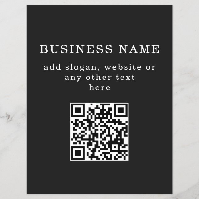 Business Promotional QR code  Flyer (Front)