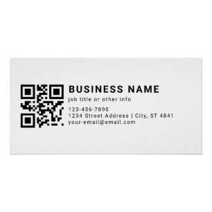 Business Promotional QR Code Poster