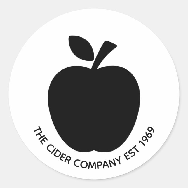 Business Promotional Stickers - The Cider Company (Front)
