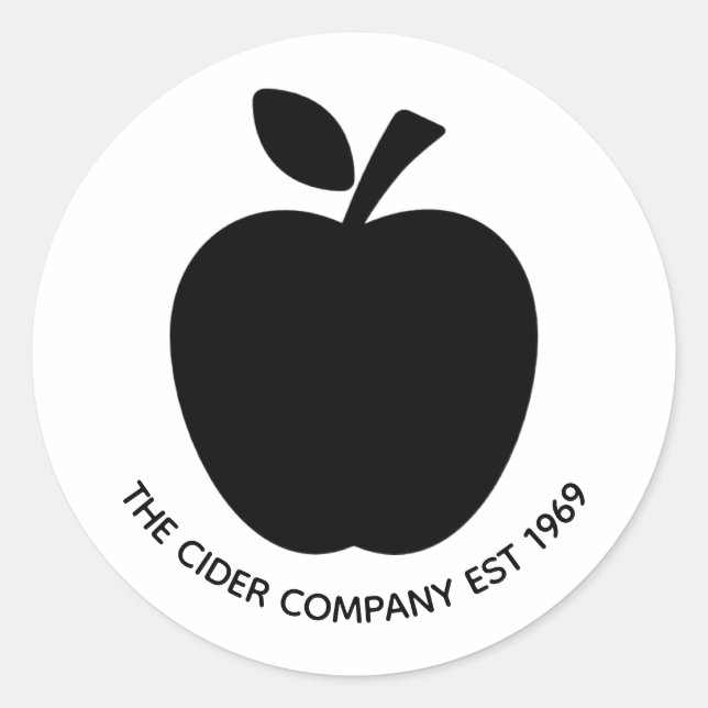 Business Promotional Stickers - The Cider Company (Front)