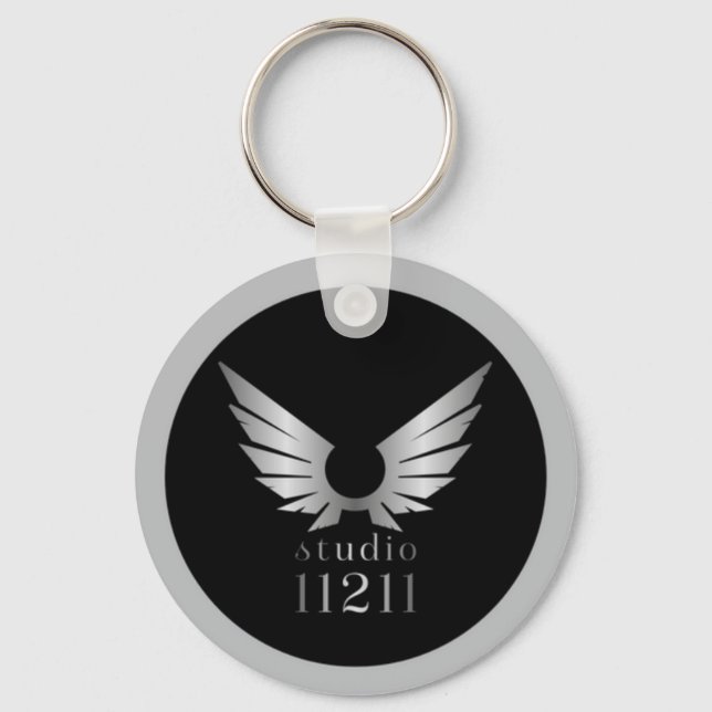 Business Promotional Your Company Logo Key Ring (Front)